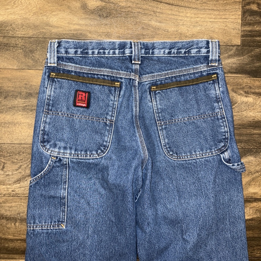 Wrangler Riggs Workwear Durashield Denim Dark Wash Jeans Carpenter Men's 32x34 - Picture 10 of 10